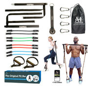 AMFRA Pilates Bar Kit with Resistance Bands for Men & Women